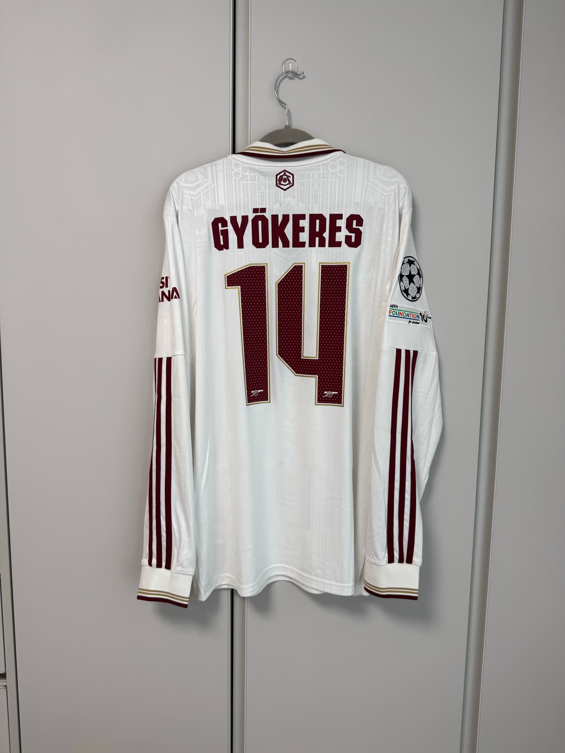 25-26 아스날 써드 L/S 국내XL 요케레스 판매 상품이미지2