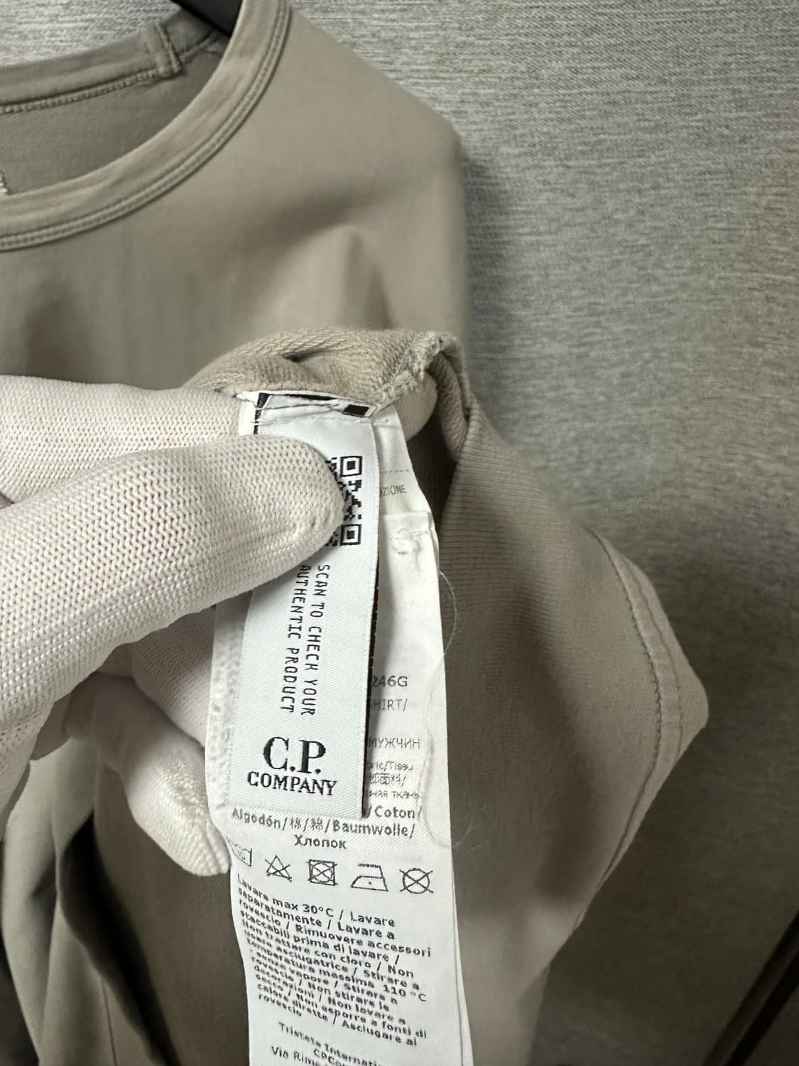 CP컴퍼니 맨투맨 라이트그레이 (XXL) 상품이미지5