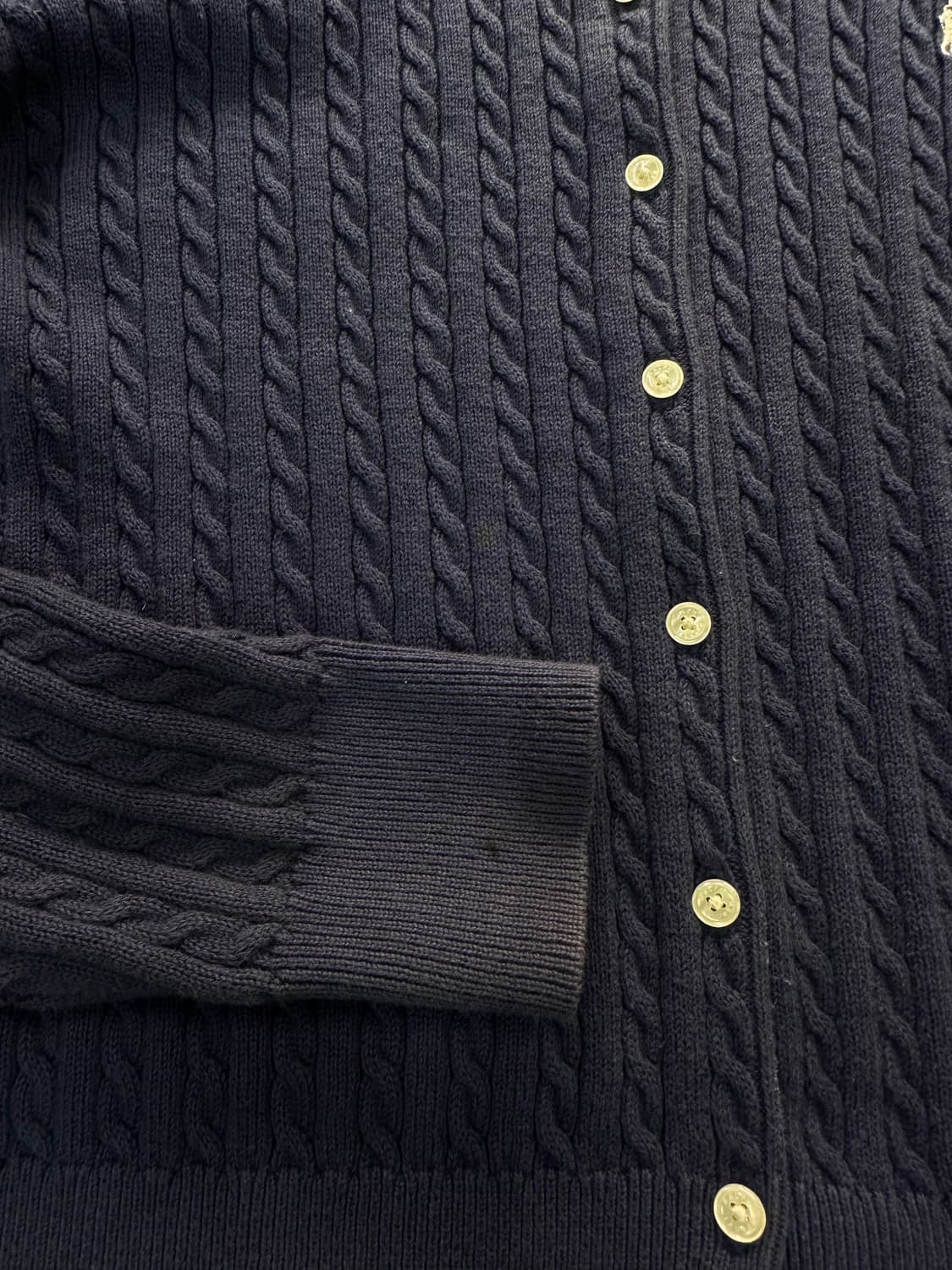 폴로랄프로렌 케이블 버튼 가디건 네이비 상품이미지5