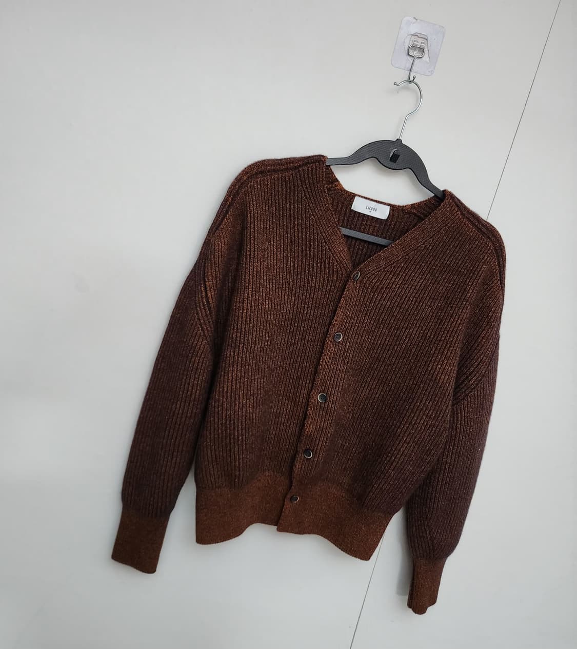 LMOOD 엘무드 95 66 니트가디건 브이넥가디건 크롭가디건 상품이미지4