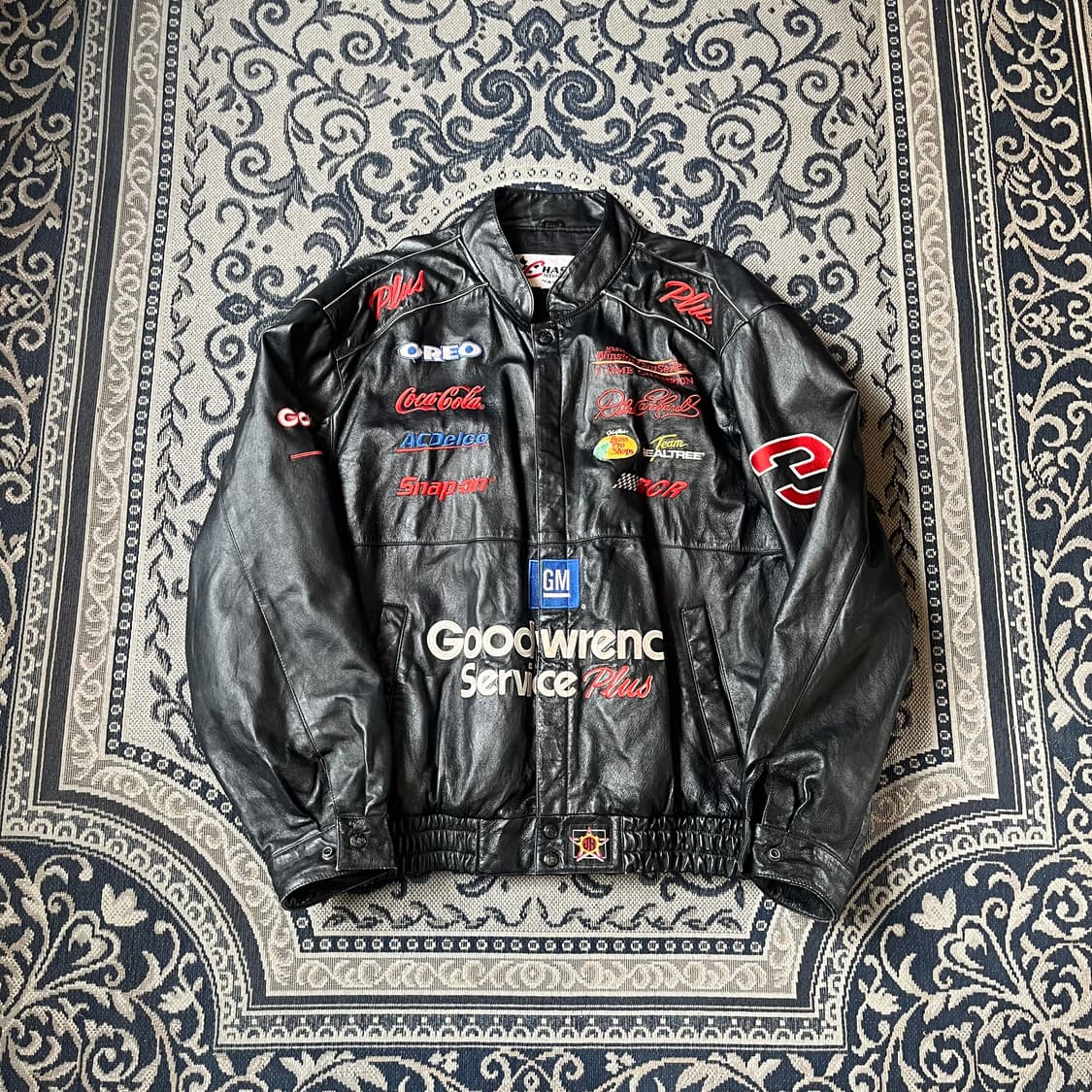 XL 제프해밀턴 GOODWRENCH 레더 레이싱 자켓/W1829 상품이미지1