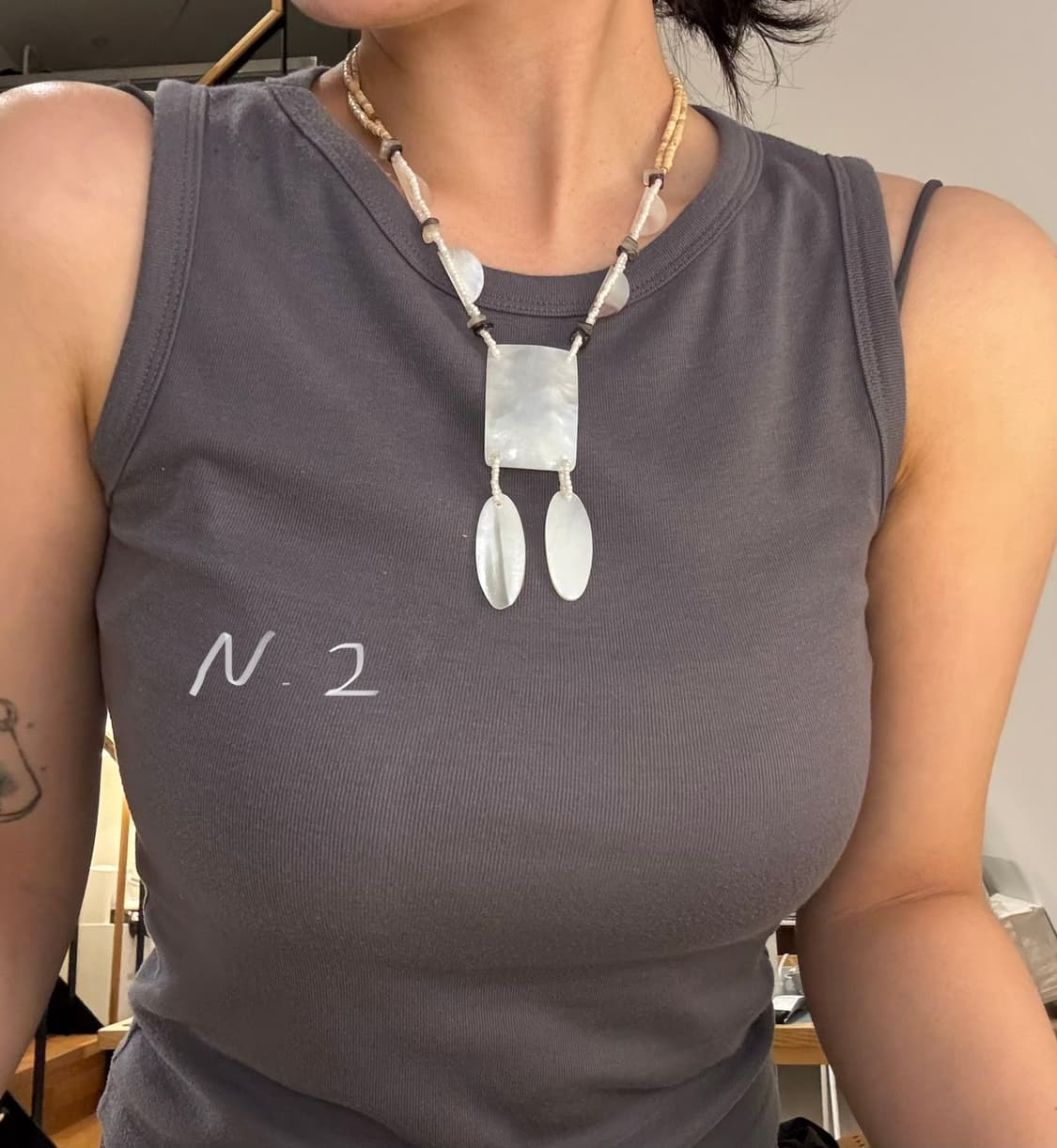 자개 빈티지목걸이 N.02 nacred necklace 상품이미지5