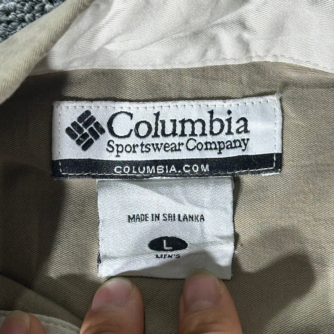 COLUMBIA 콜롬비아 하프셔츠 베이지(L/old-7586) 상품이미지8