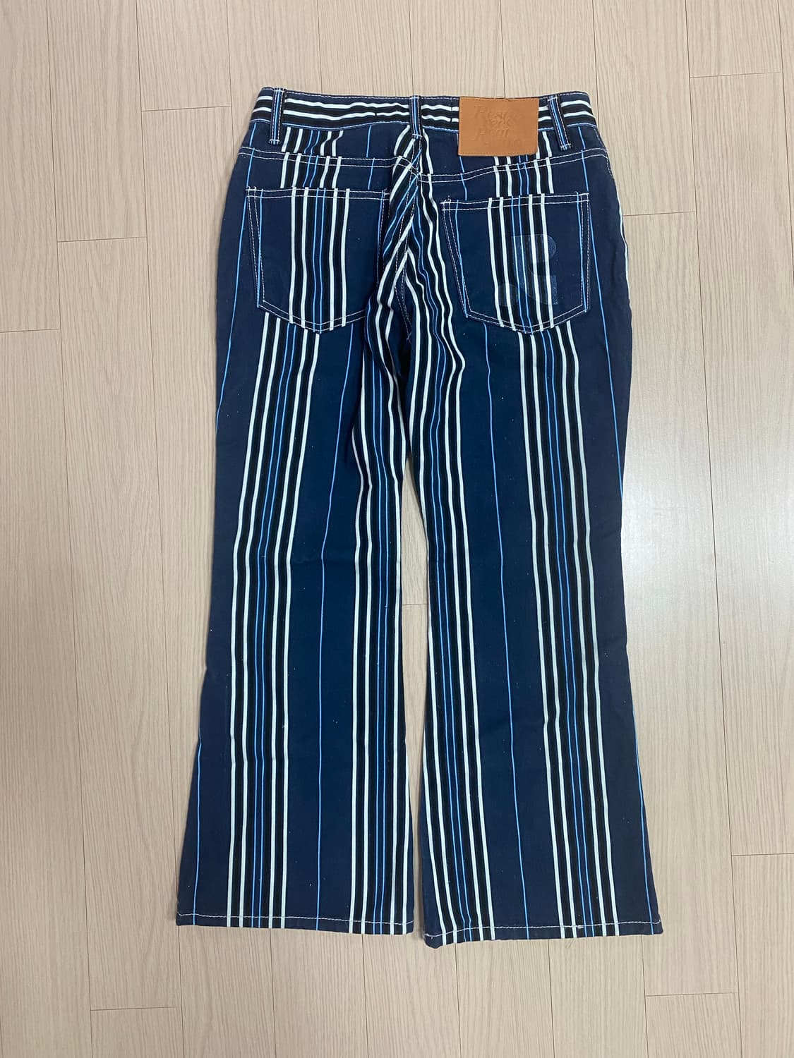 레스트앤레크레이션 스트라이프 플레어 팬츠 상품이미지3