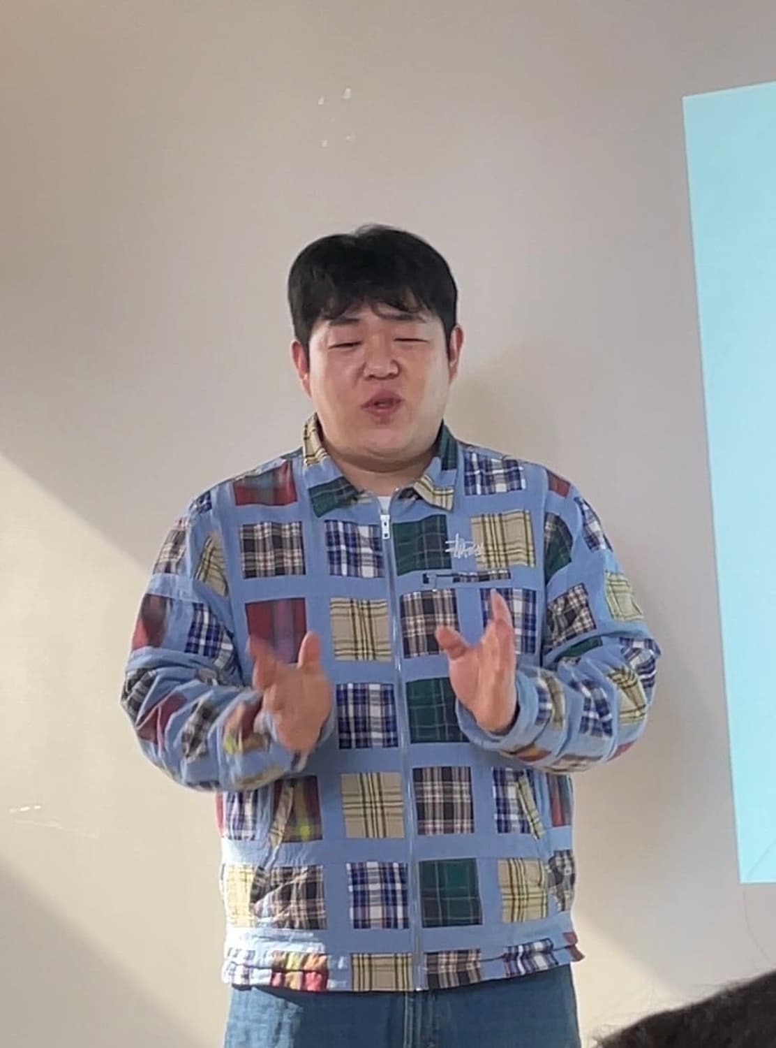 스투시 패치워크 블루종 상품이미지1