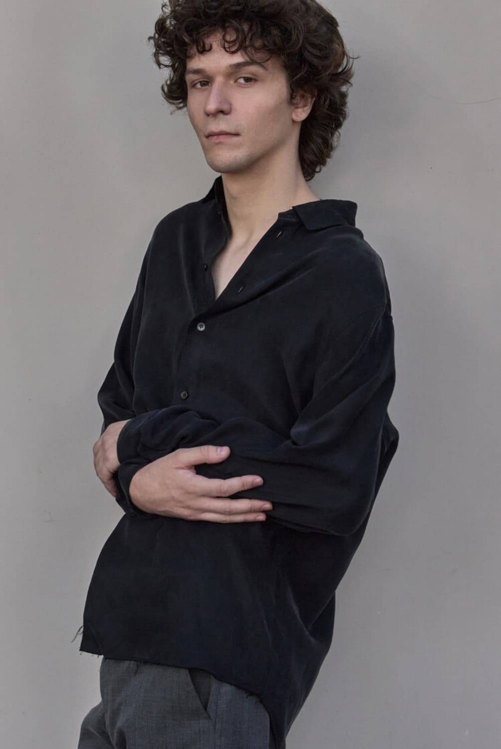 머듈 oversized shirts 큐프라 1사이즈 상품이미지2