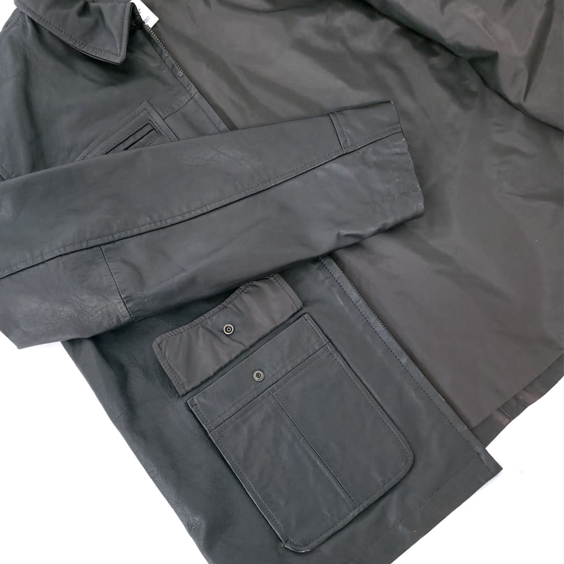 [L] 올드 갭 램스킨 필드 자켓 블랙 상품이미지4