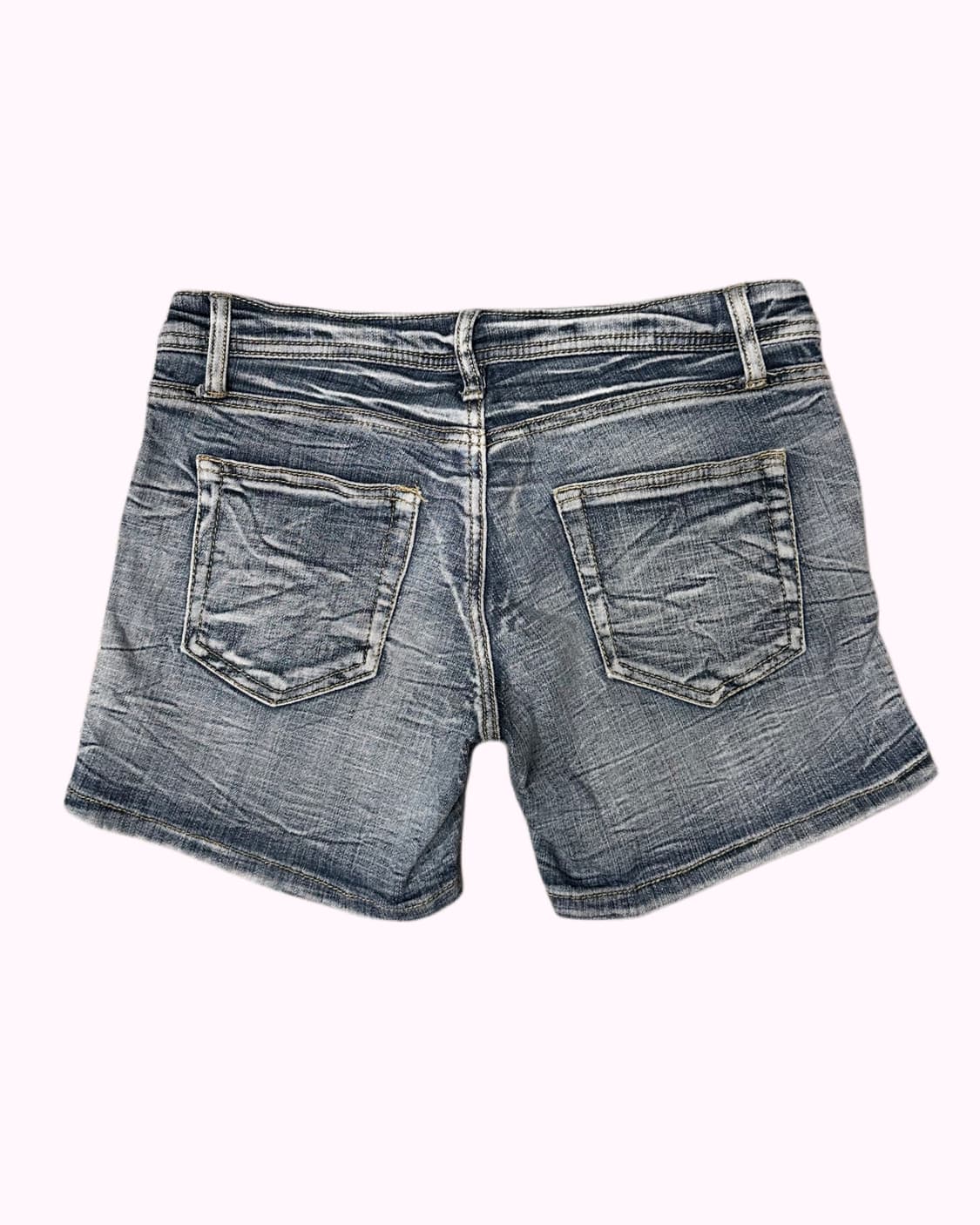 wrinkle white fade denim shorts 상품이미지4
