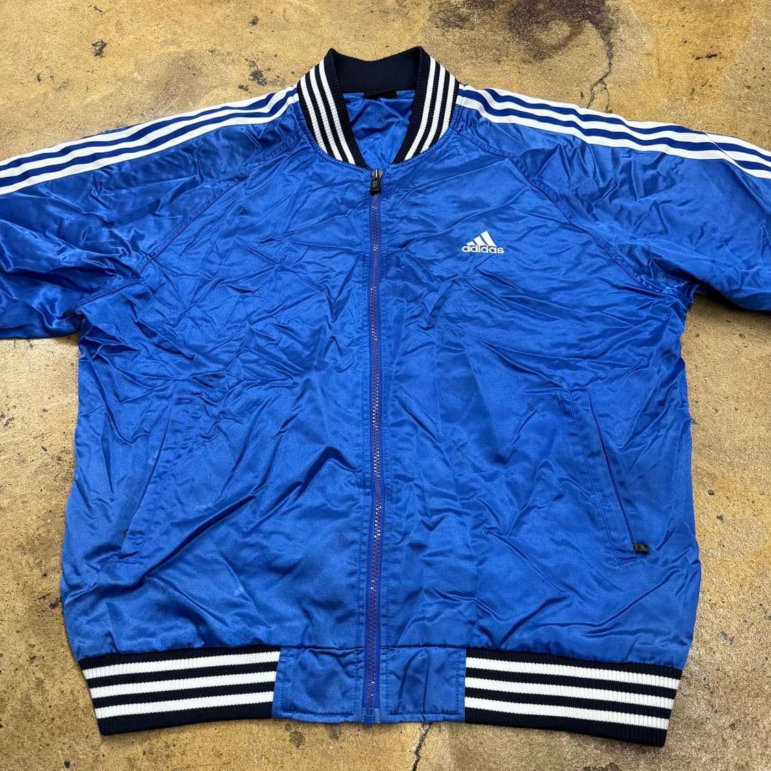 [정품/105] 아디다스 올드스쿨 바시티 자켓 블루 b18 상품이미지3