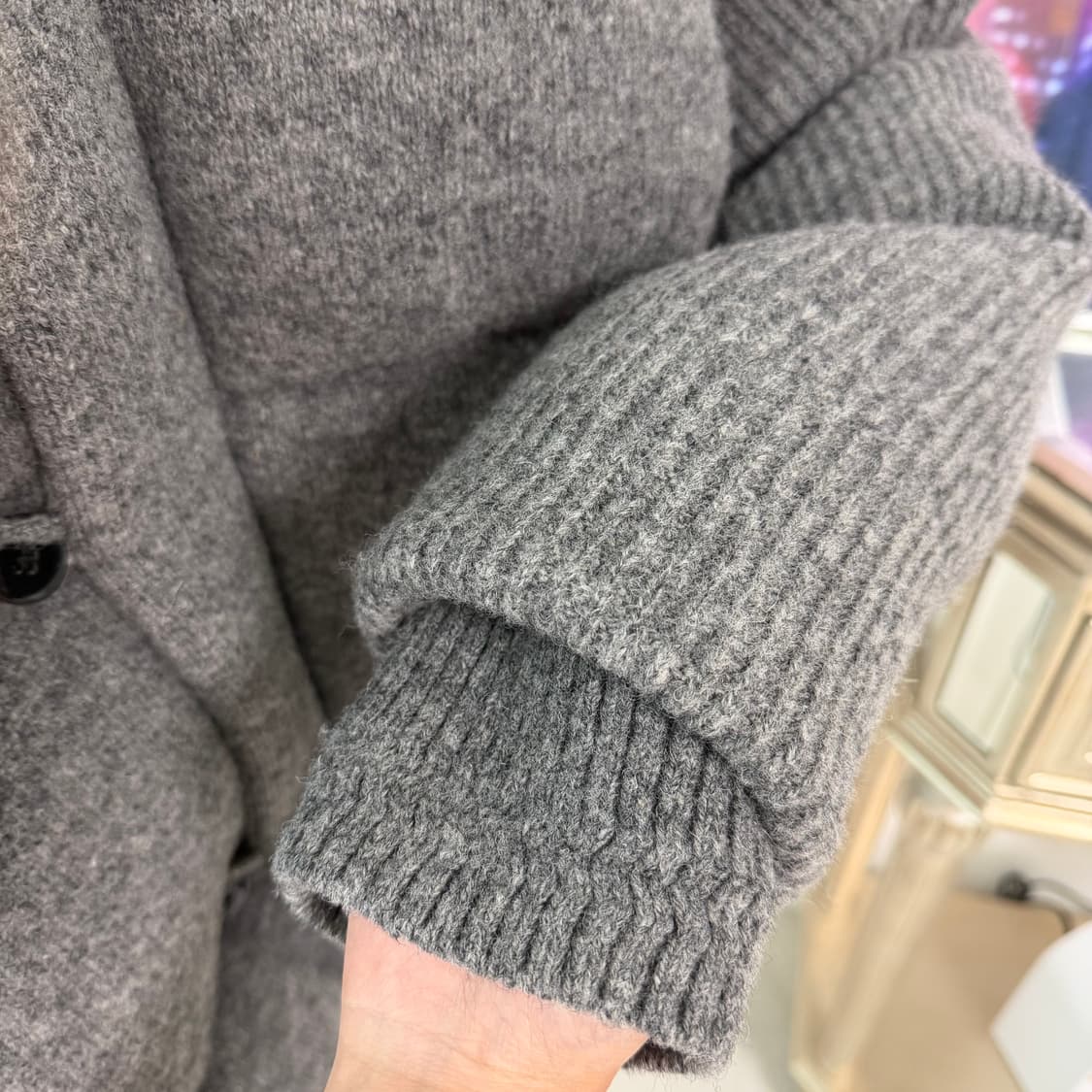 우마뭉 Pure shetland wool puffer jacket 사이즈 상품이미지2