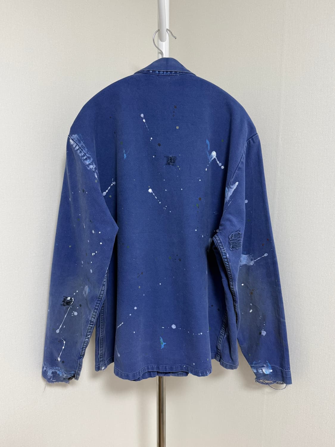 빈티지 페인팅 프렌치자켓 블루 50 상품이미지3