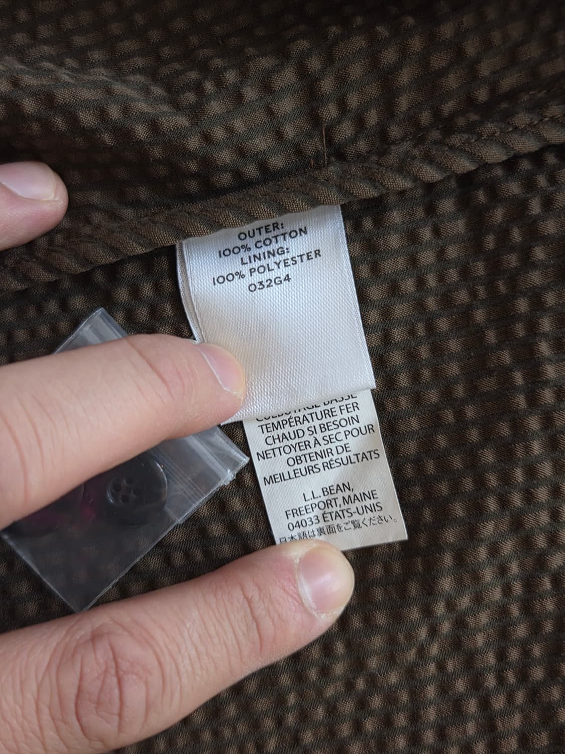 LL BEAN 엘엘빈 시어서커 자켓 블레이저 상품이미지5