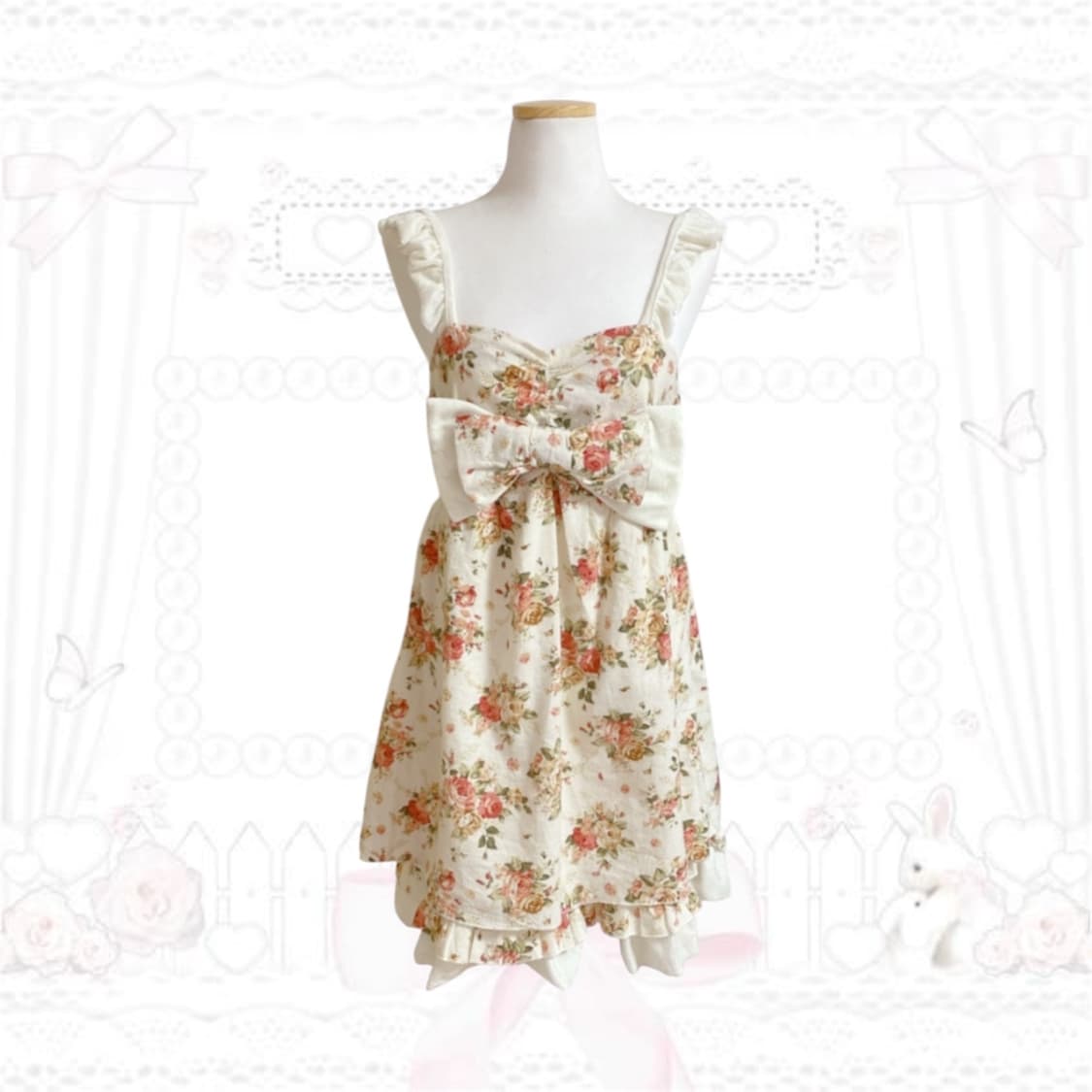 리즈리사 리본 플로럴 모리걸 원피스 상품이미지1