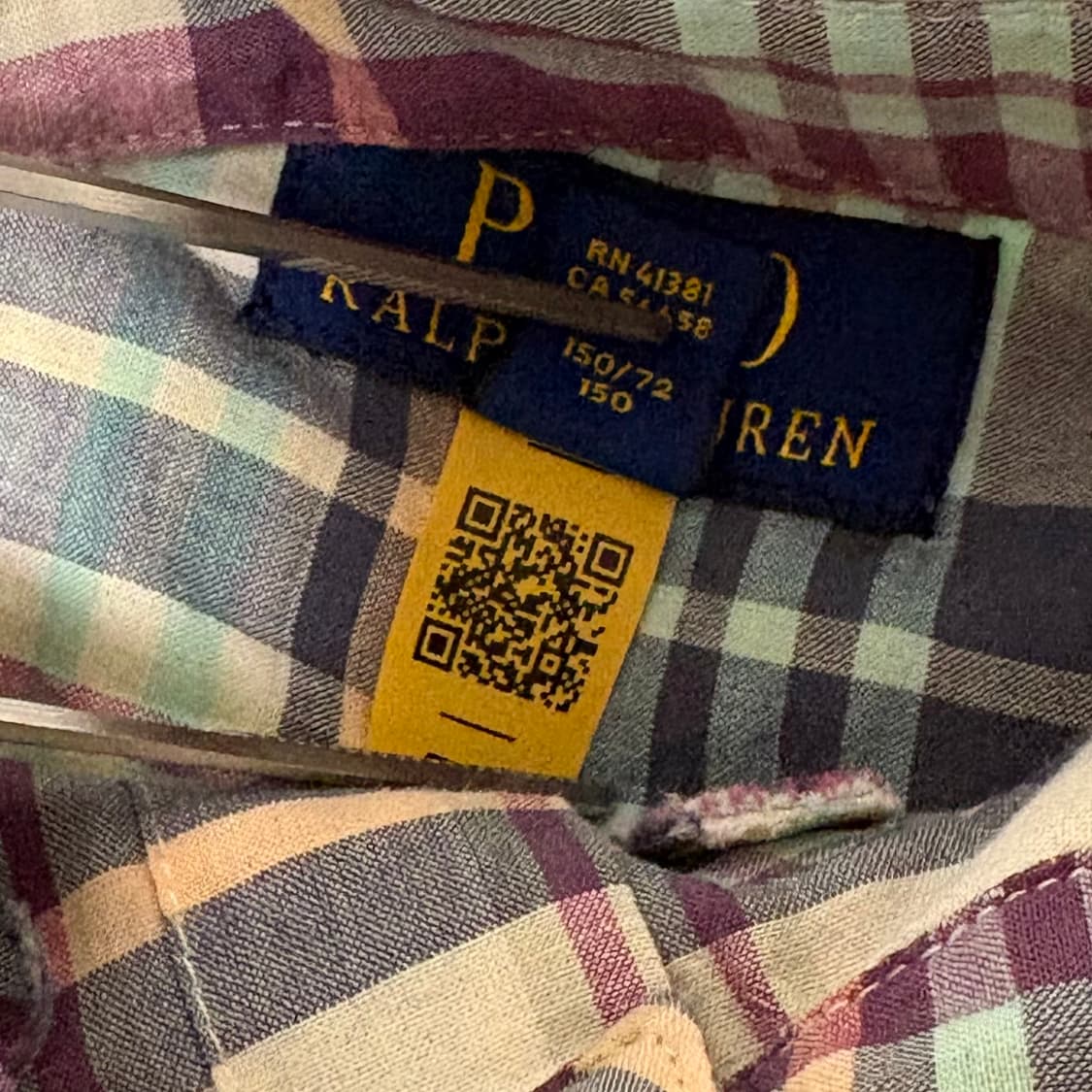 Polo Ralph Lauren 반팔 마드라스 체크 셔츠 M 상품이미지3