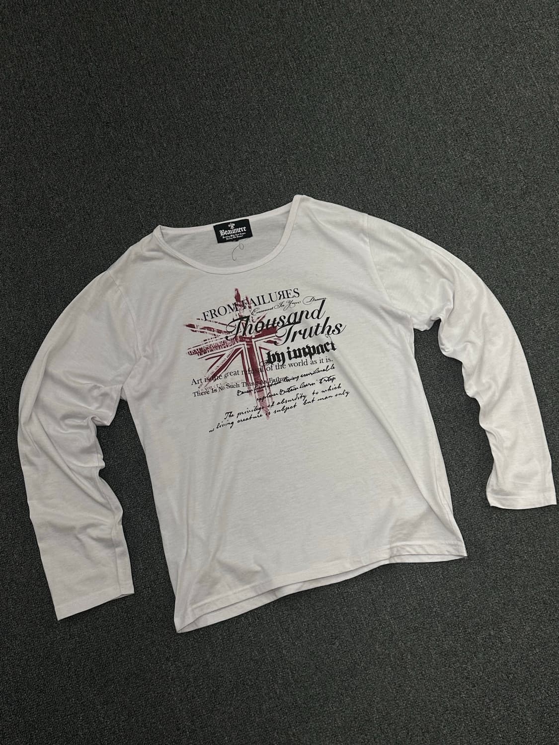 L)Japanese vintage Y2K 펑크 프린팅 롱슬리브 상품이미지2