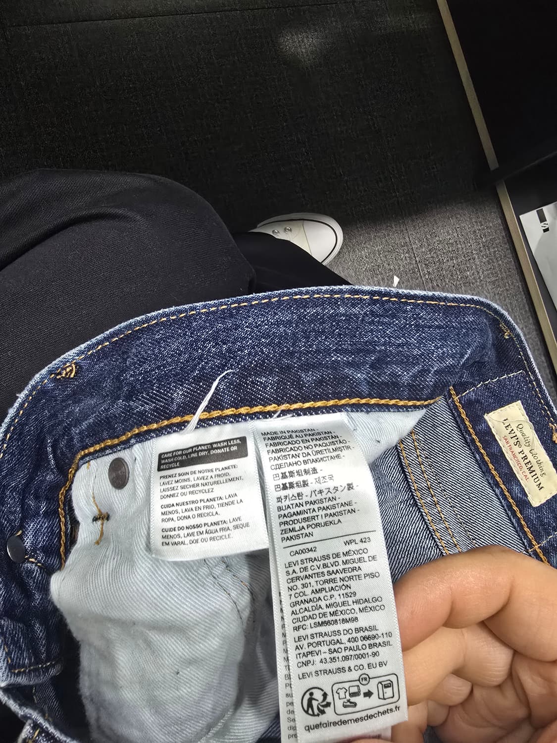 36x29 리바이스 505 프리미엄 셀비지 새상품 상품이미지8