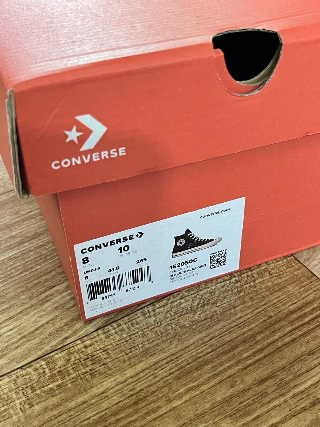 컨버스 척70 하이 블랙 265 상품이미지2