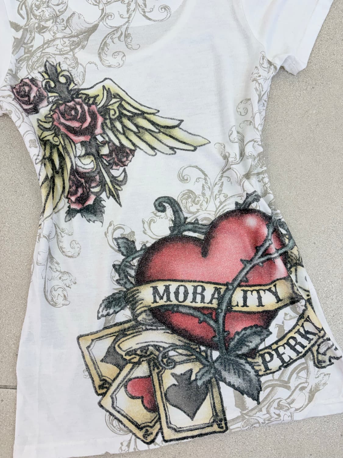 디그딥 화이트 큐빅 반팔 상품이미지5