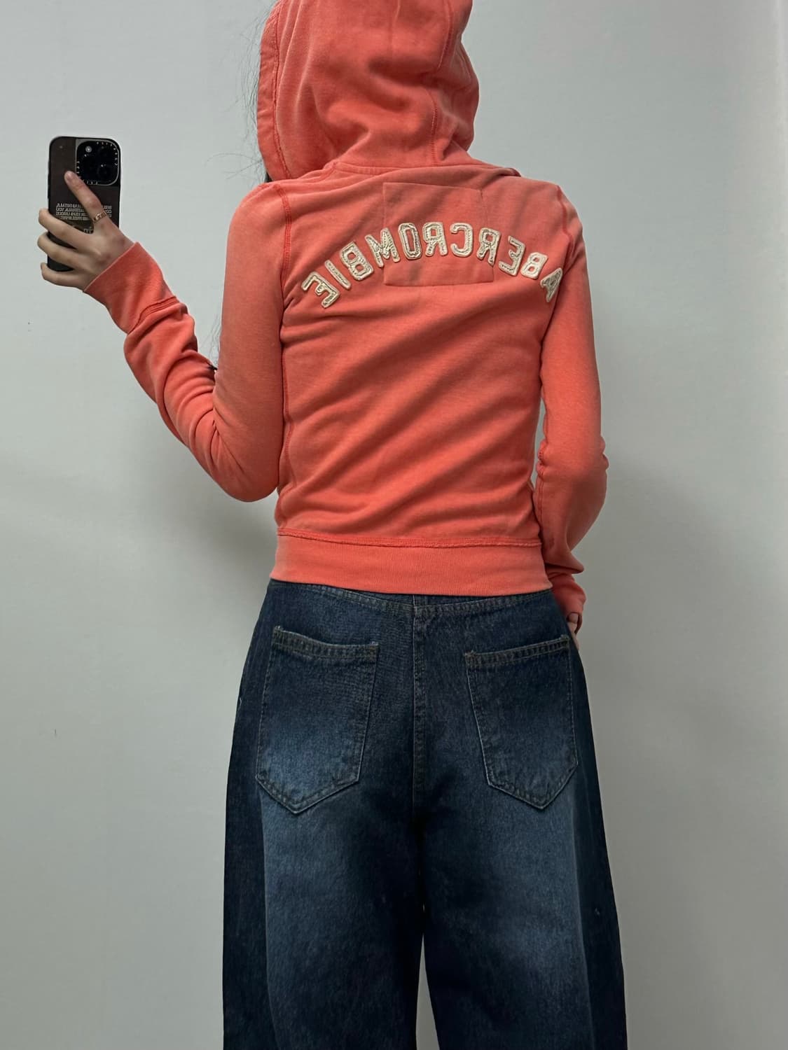 아베크롬비 y2k 와투케 살몬 후드집업 상품이미지2