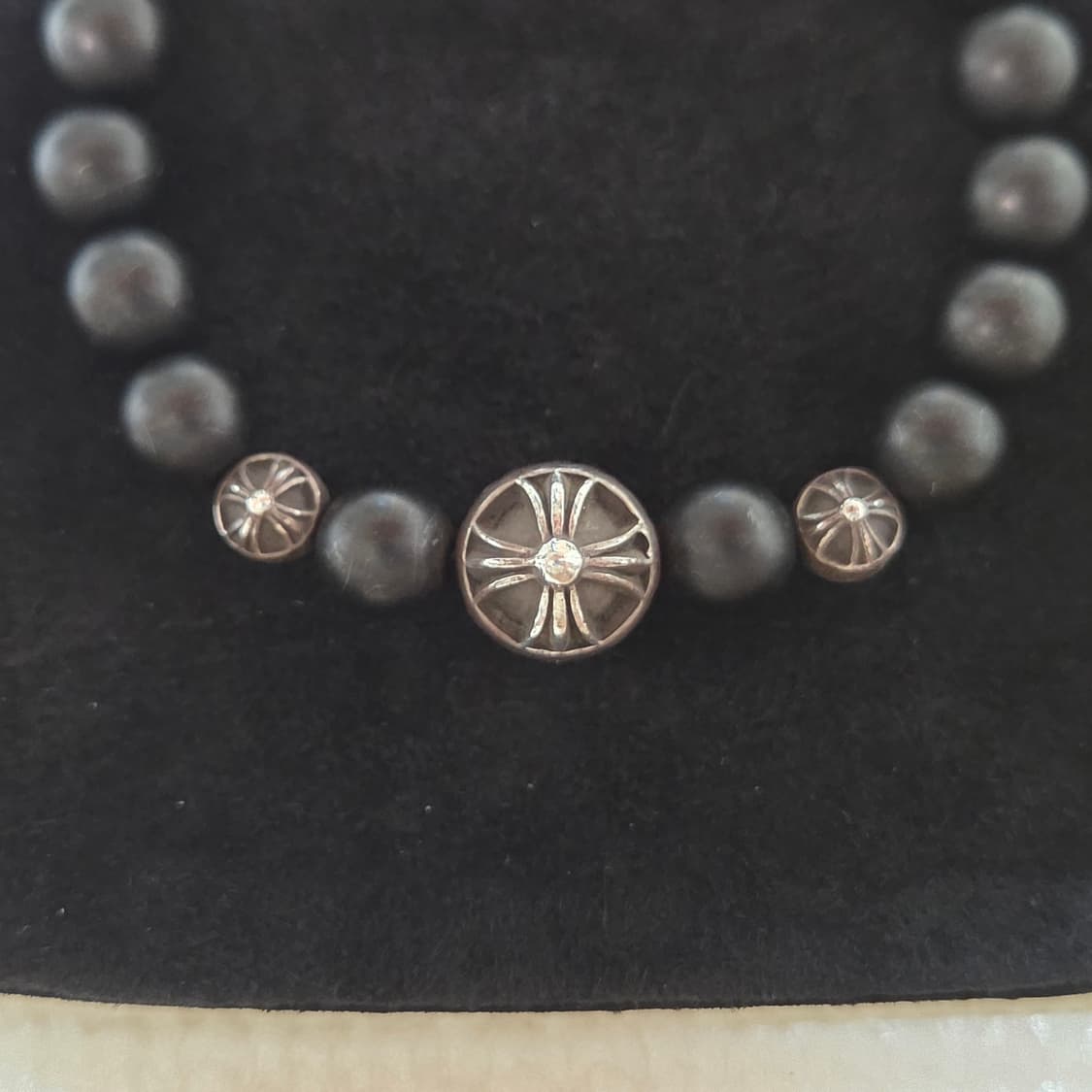 크롬하츠 비즈팔찌 BEAD 71 무광 오닉스 8mm 상품이미지2