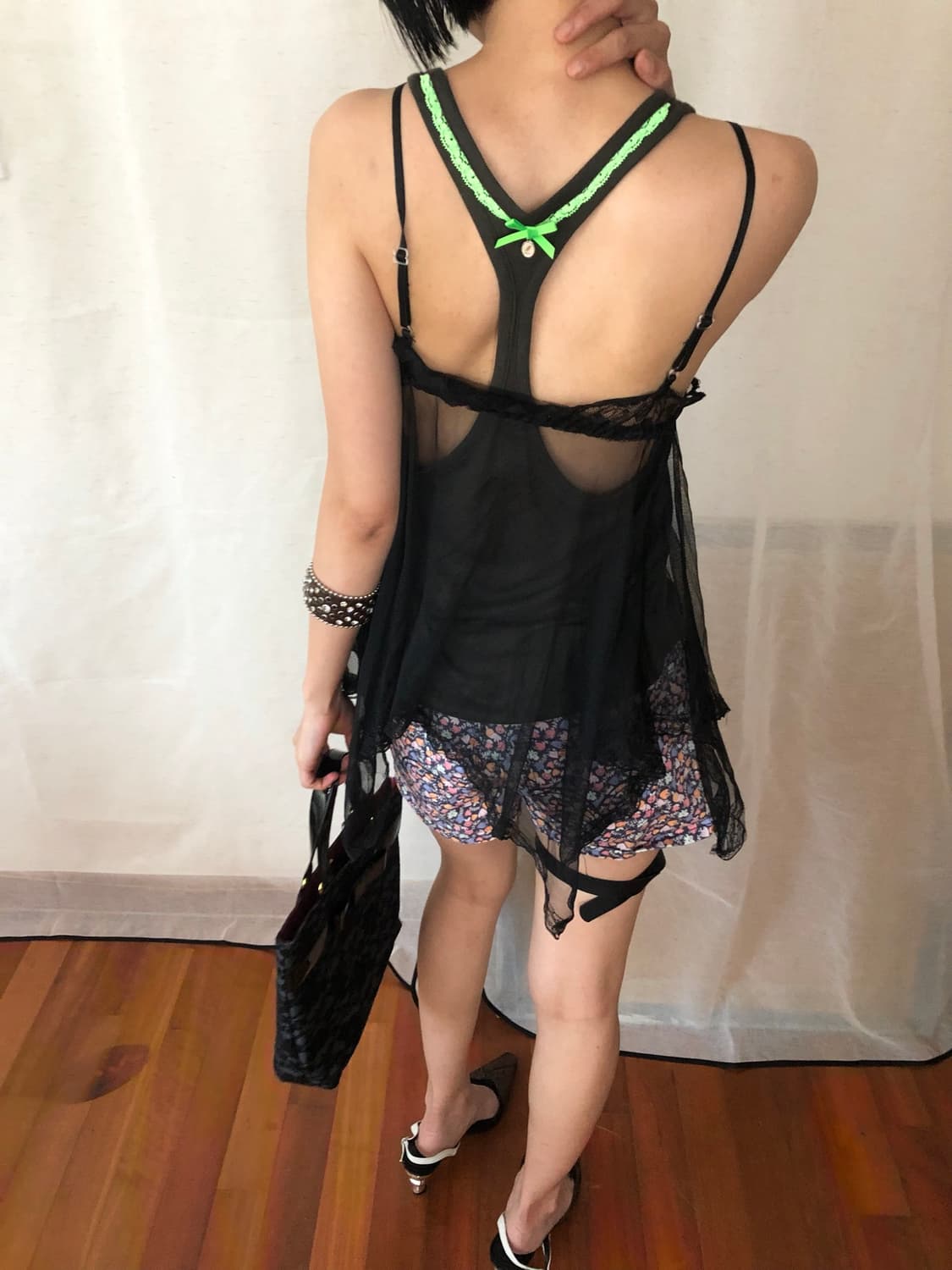 sheer lace camisole top 상품이미지5