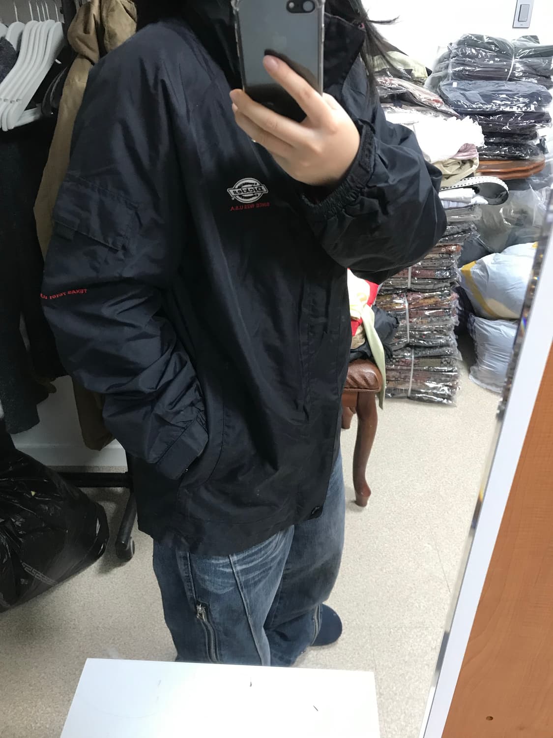 디키즈 하프점퍼 블랙 상품이미지3