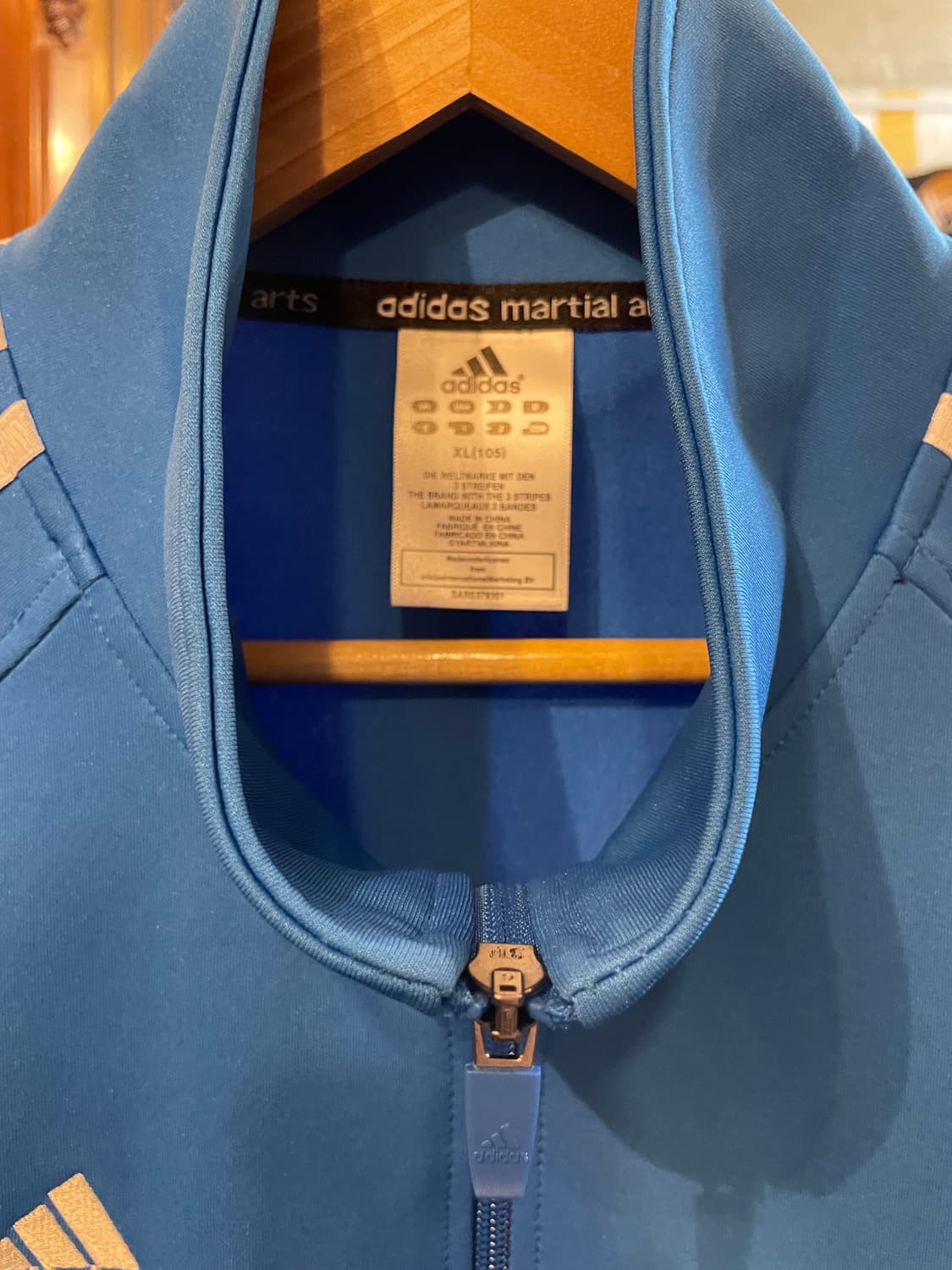 아디다스 컴뱃스포츠 마샬아츠 트랙탑 저지 자켓 라이트블루 상품이미지5