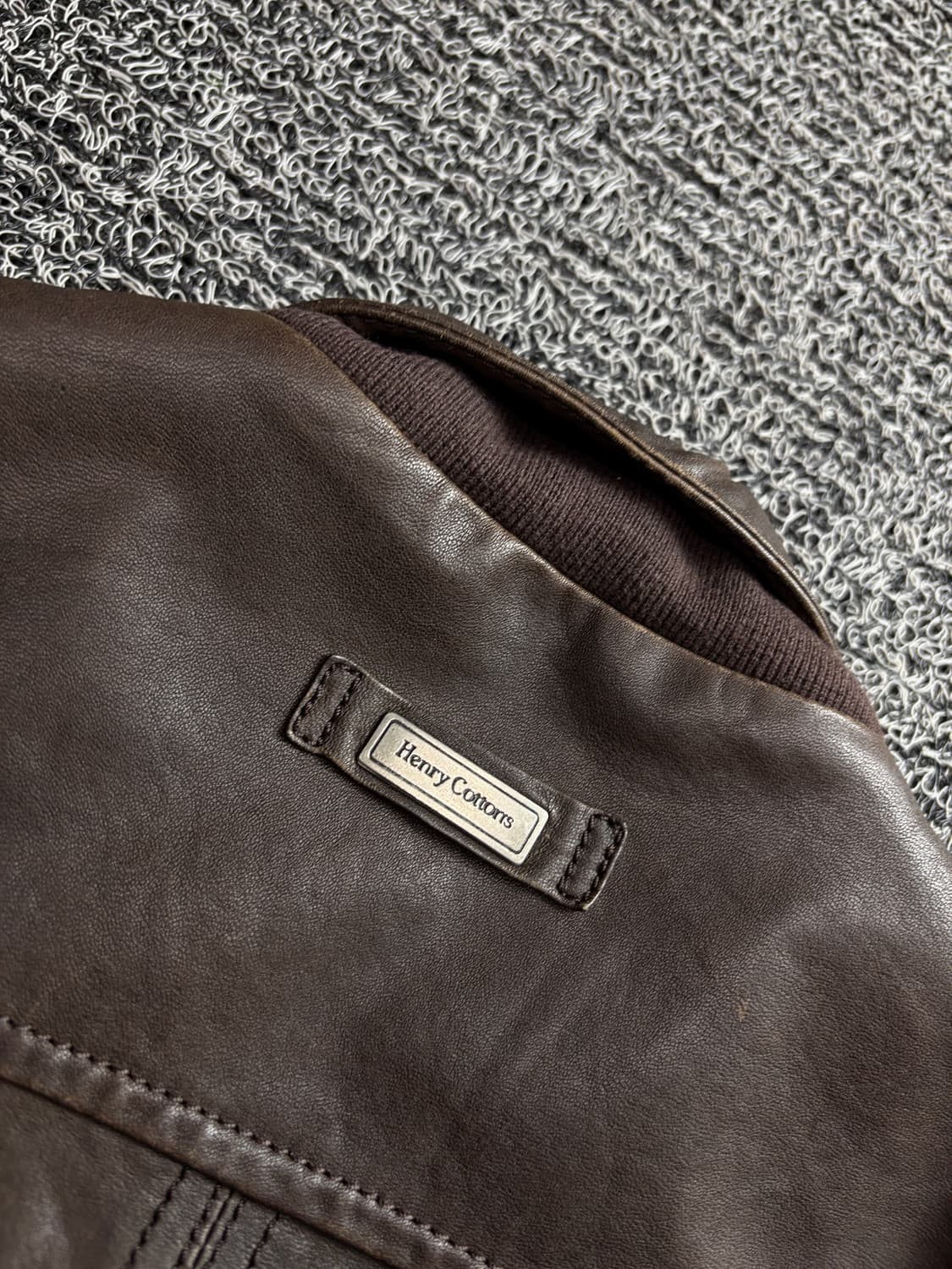 헨리코튼 아카이브 램스킨 양가죽 봄버 자켓 3373 상품이미지5