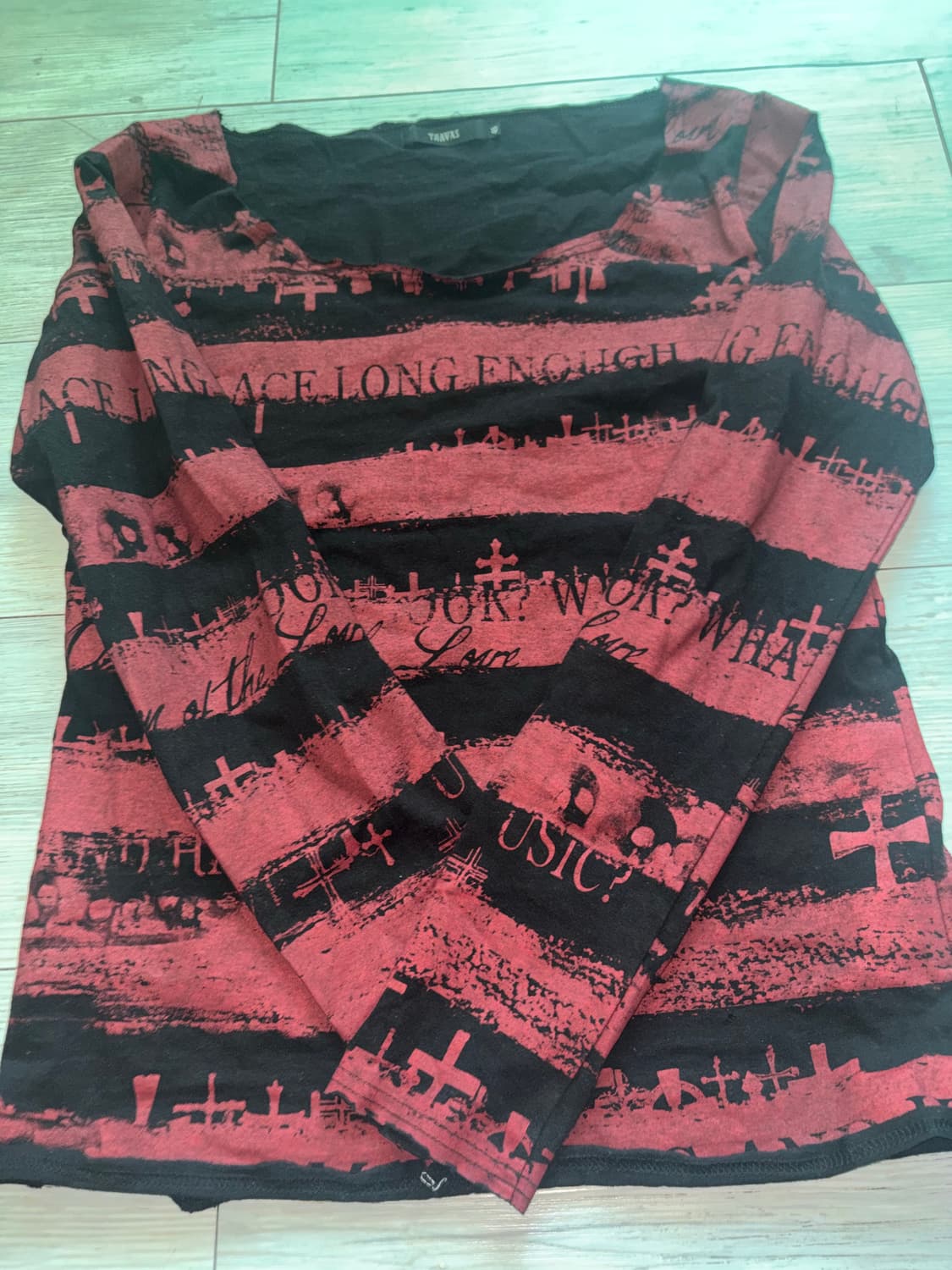 빈티지 vintage 펑크 punk 레드 롱슬리브 상품이미지1