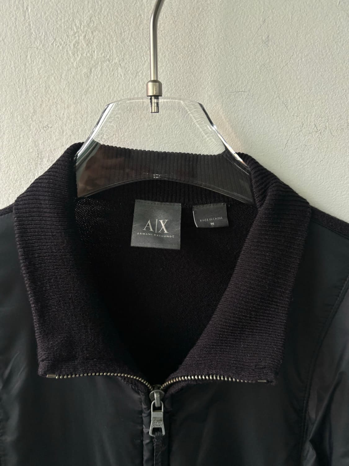 아르마니 익스체인지 나일론 하이브리드 니트 집업 상품이미지8