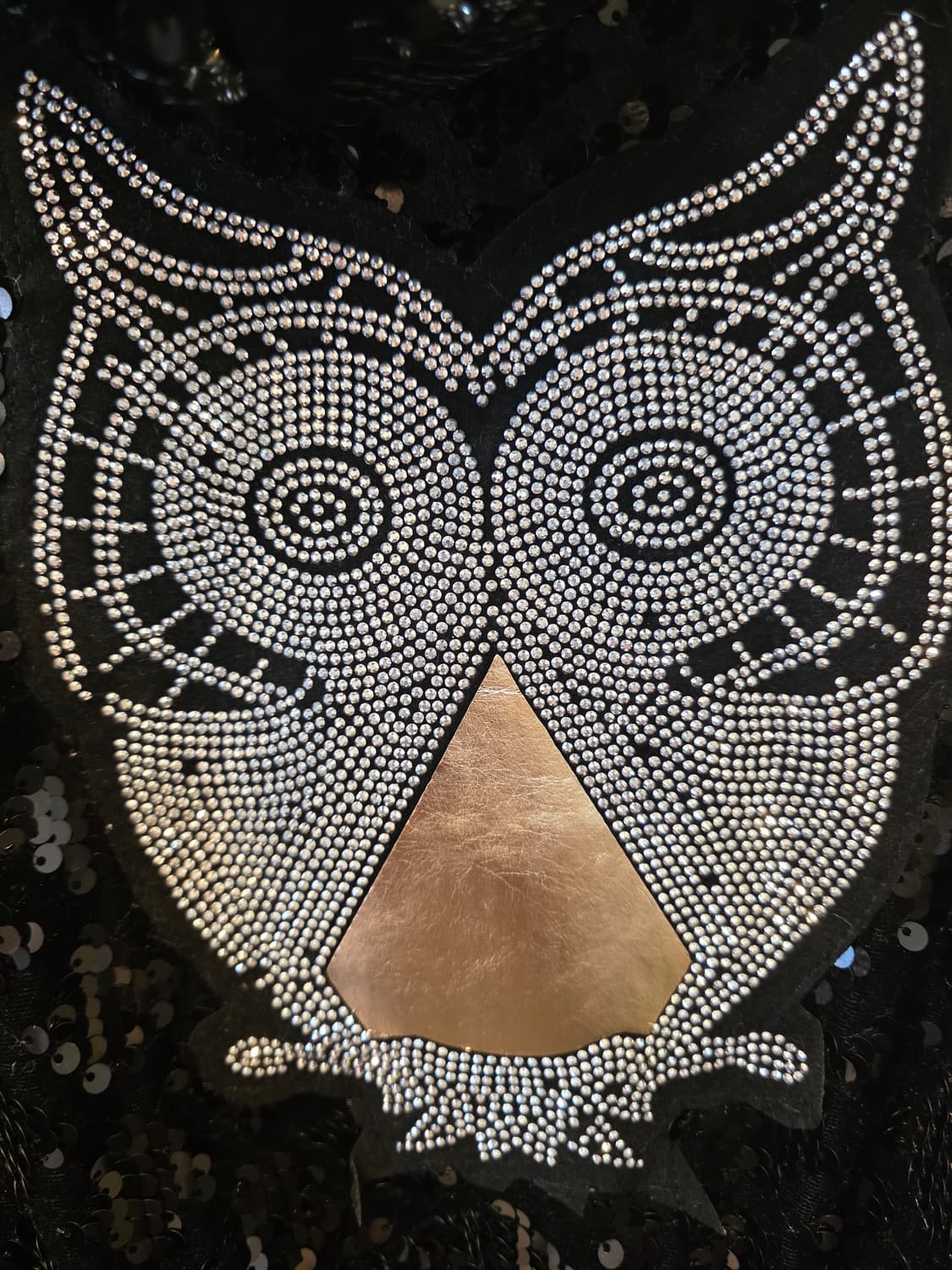 블랙 스팽글 퍼 트리밍 크롭자켓 상품이미지6