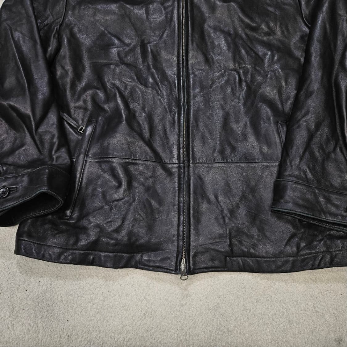 00s 바나나리퍼블릭 레더 자켓 L 블랙 상품이미지5