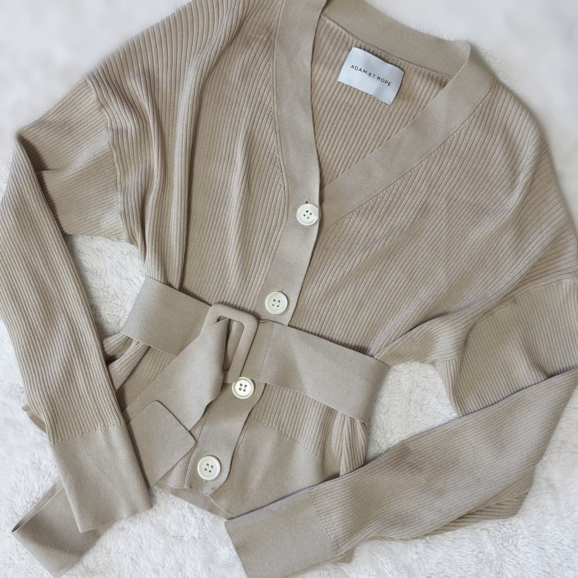 ADAM ET ROPÉ 아담 엣 로페 골지 벨트 가디건 상품이미지2
