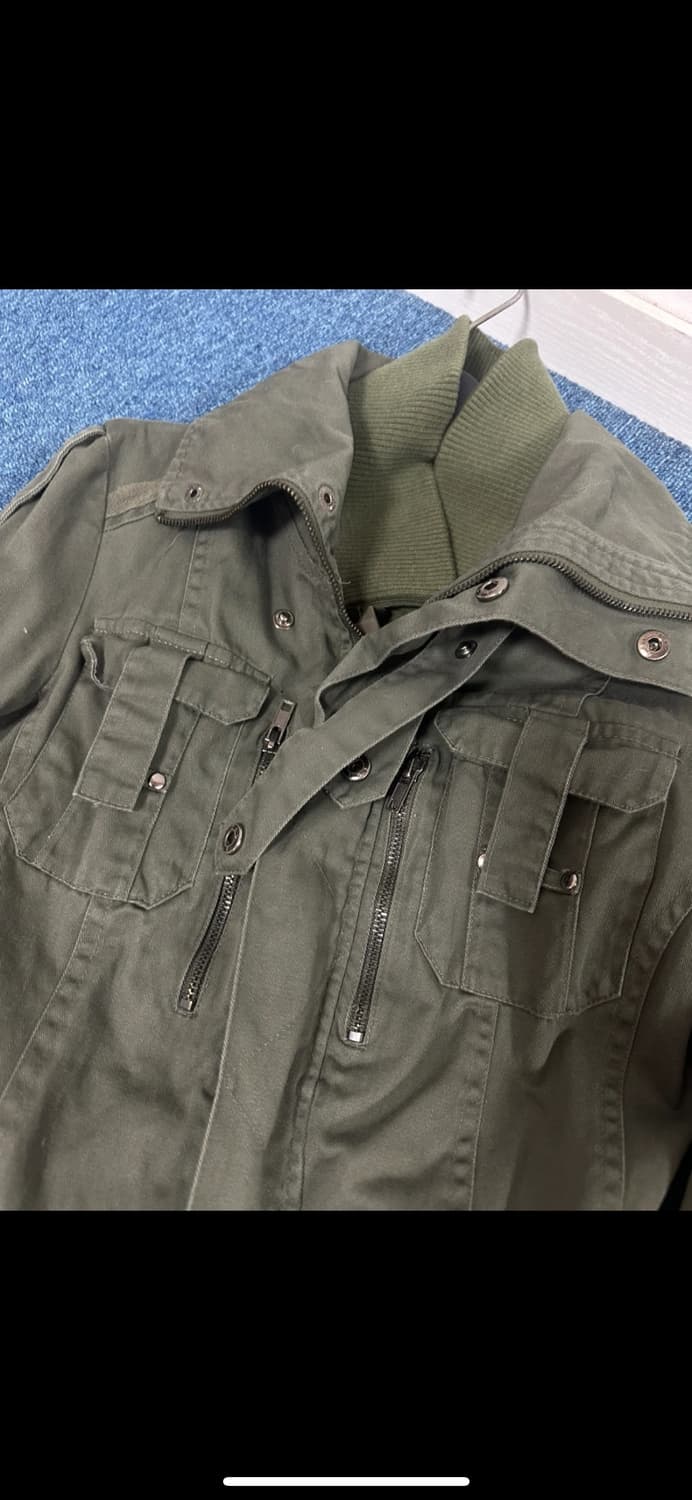 Khaki Color Military Jacket 상품이미지8