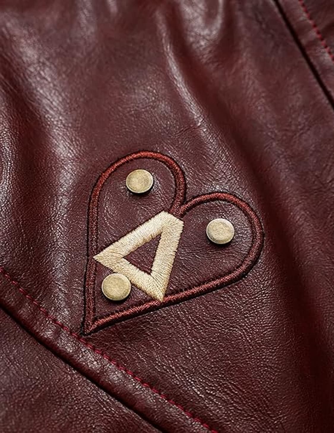 Aelfric eden 버건디 레더 봄버 후드 자켓 상품이미지2