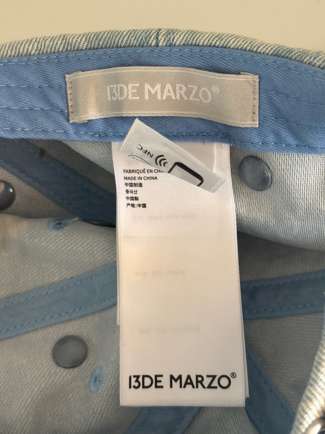 (New) 13de Marzo Denim Cap 상품이미지7