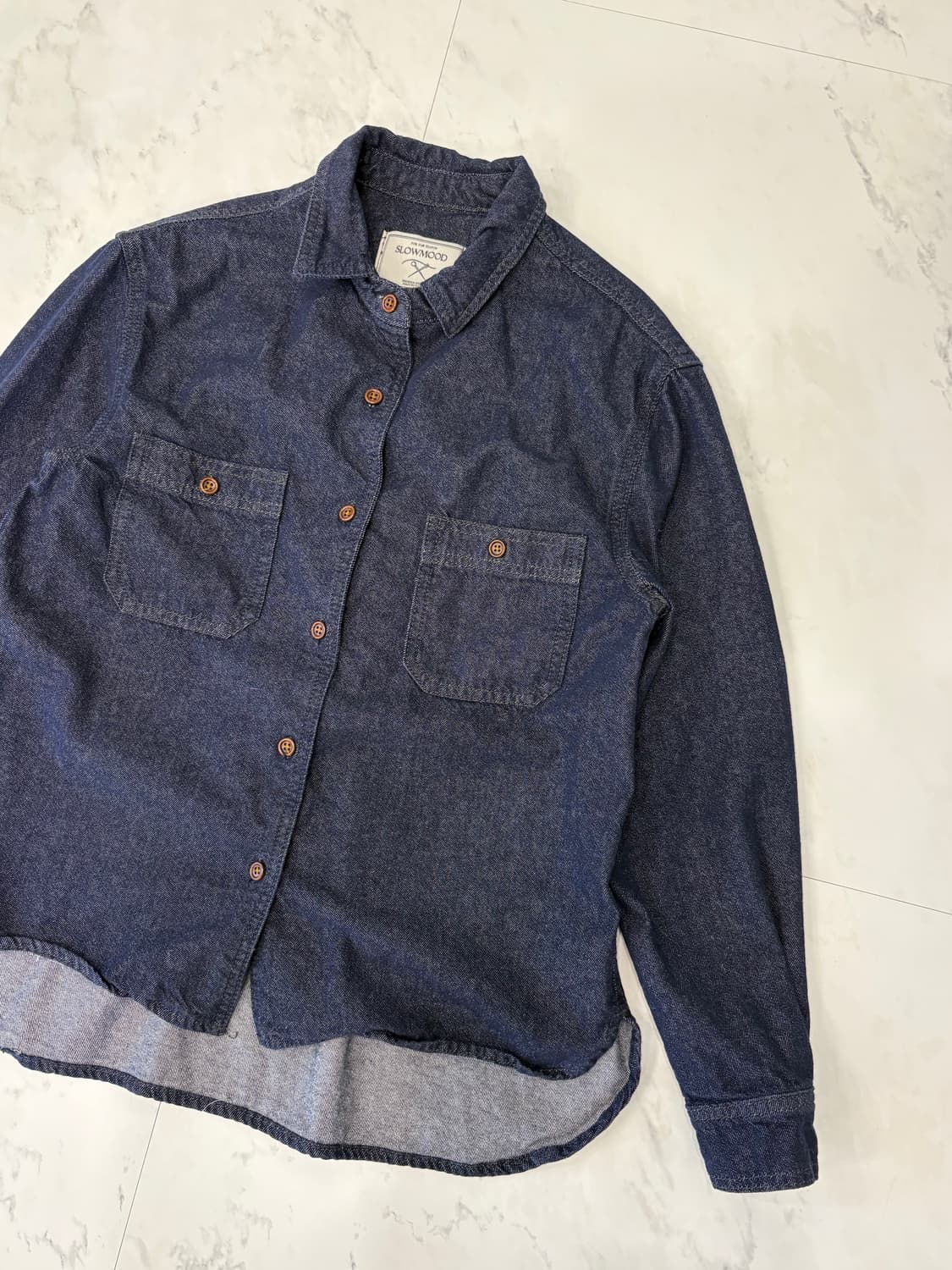 slowmood vintage denim shirt 상품이미지2