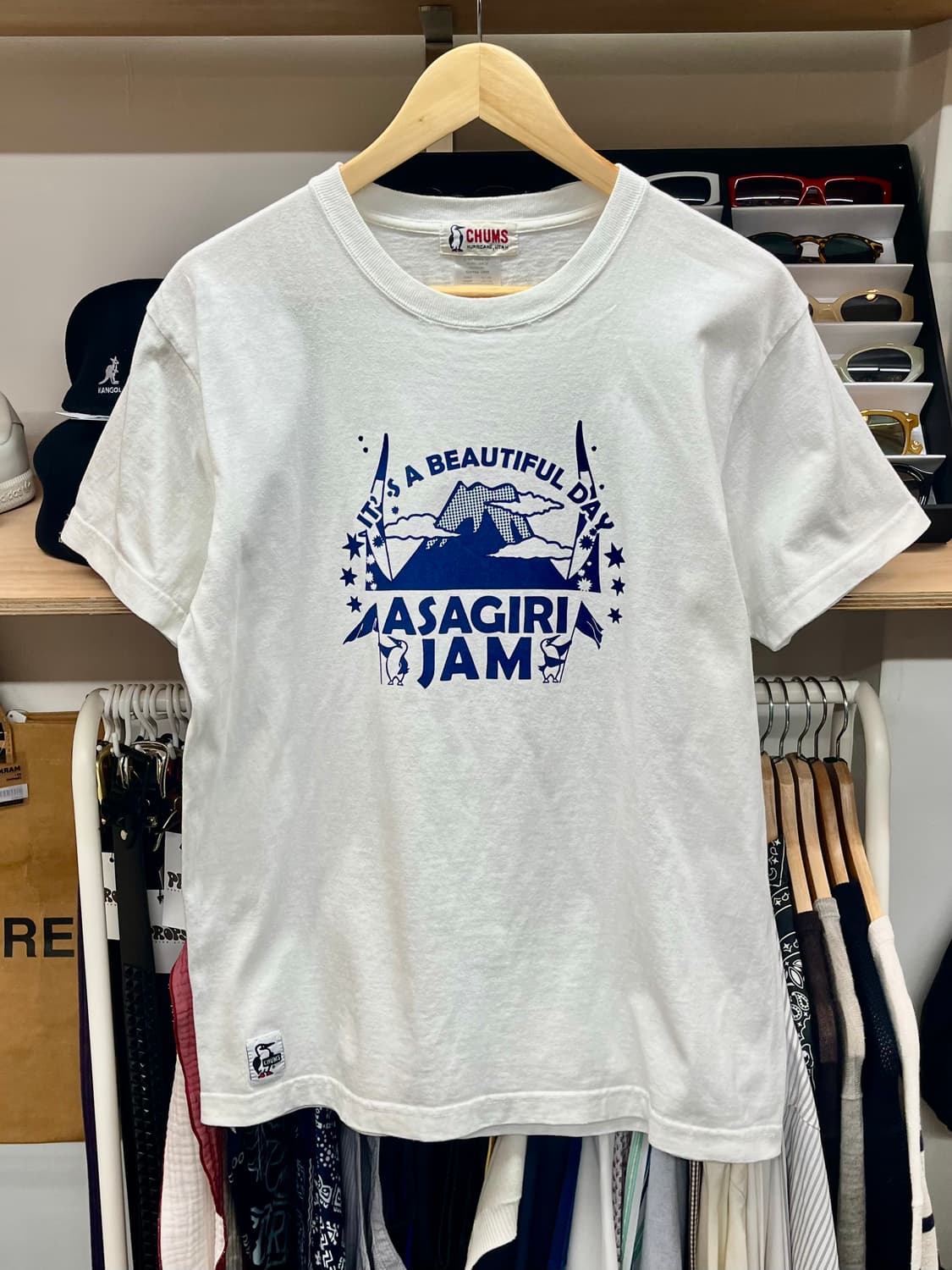 [95] CHUMS 첨스 아사기리잼 반팔티 상품이미지1