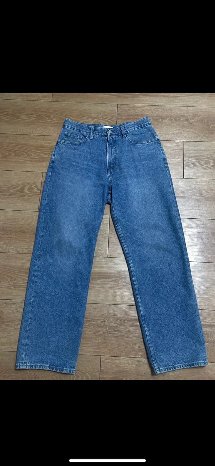 스테디에브리웨어 레귤러핏 데님팬츠 2size 미디엄블루 상품이미지1