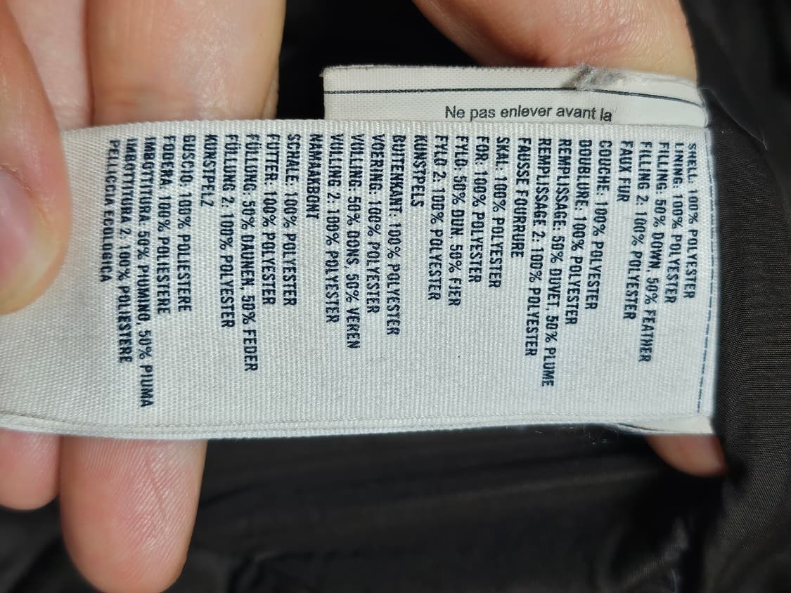 아베크롬비 갸루깔 울프죠 후드 패딩 S 상품이미지4