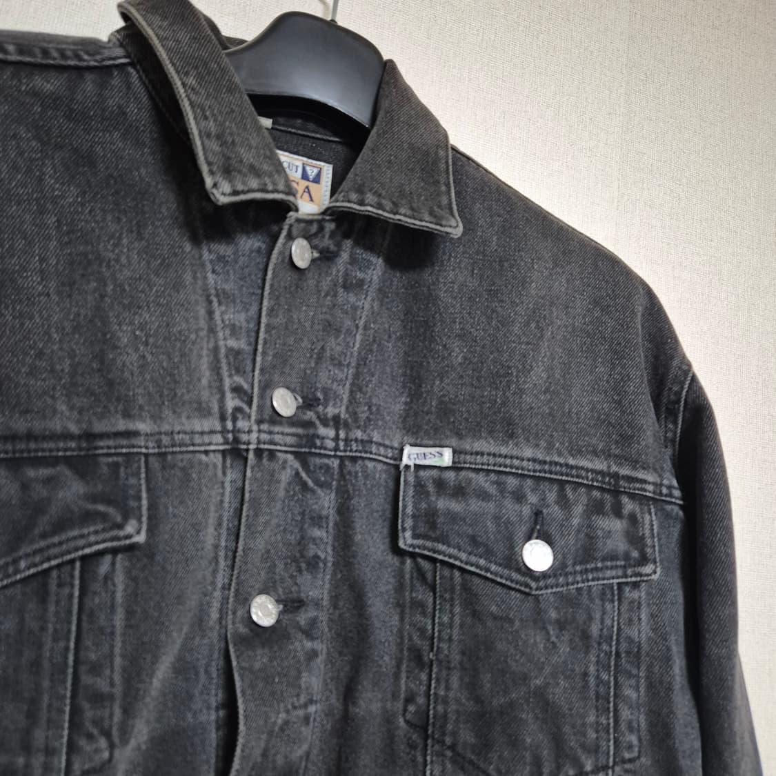 90's Guess 게스 흑청 데님자켓 상품이미지2