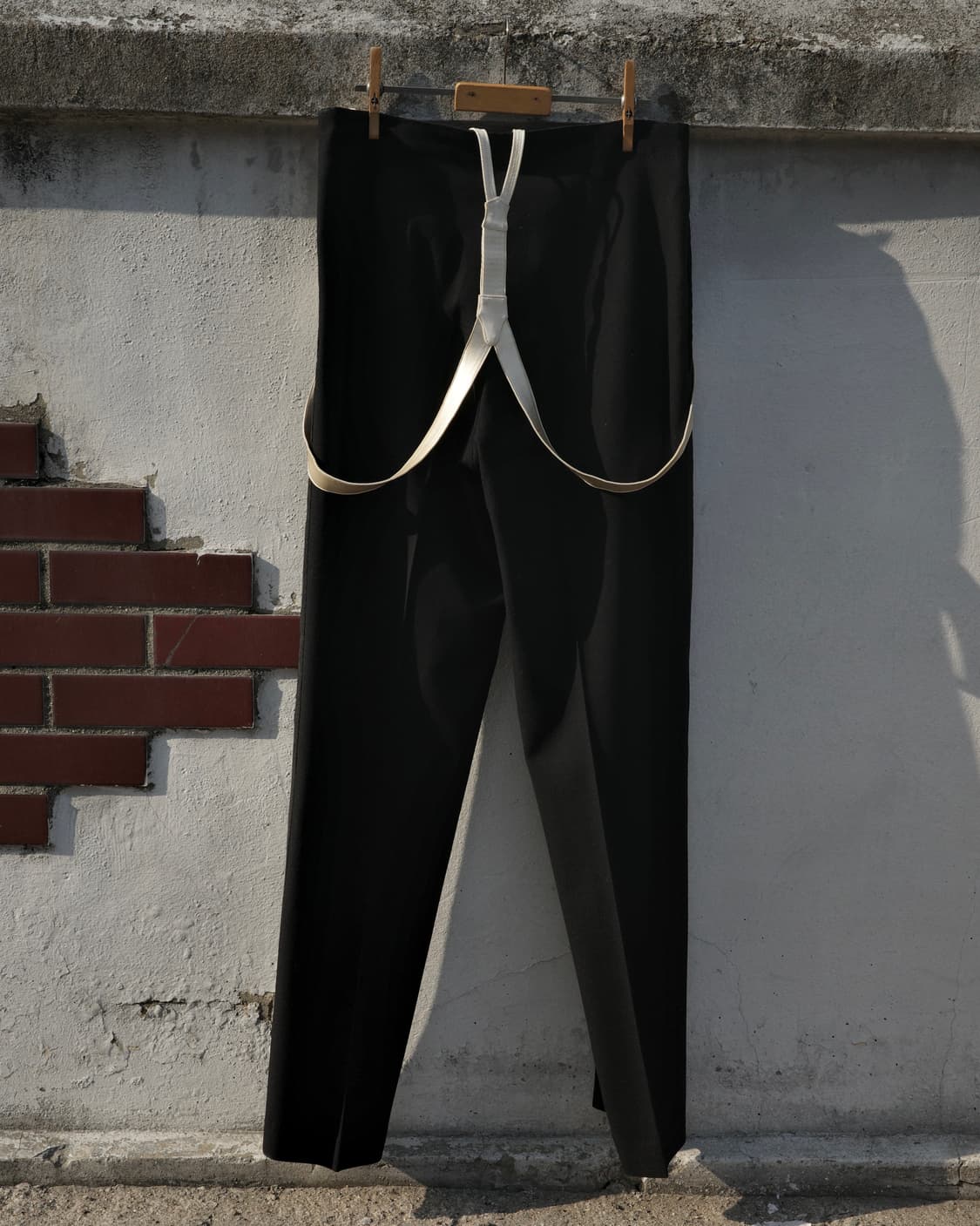 70s 빈티지 사이드 라인 턱시도 울 슬랙스 상품이미지5