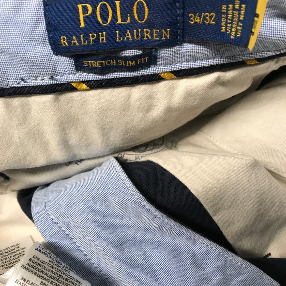 폴로 랄프로렌 QR 치노 팬츠 네이비 34/32 상품이미지6
