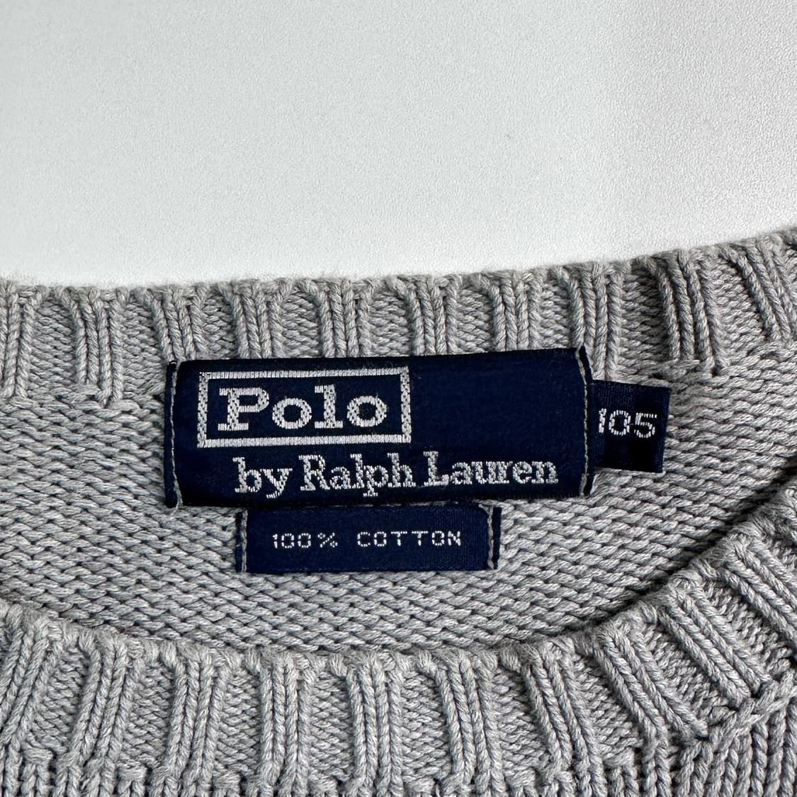 폴로 랄프로렌 그레이 코튼 니트 상품이미지6