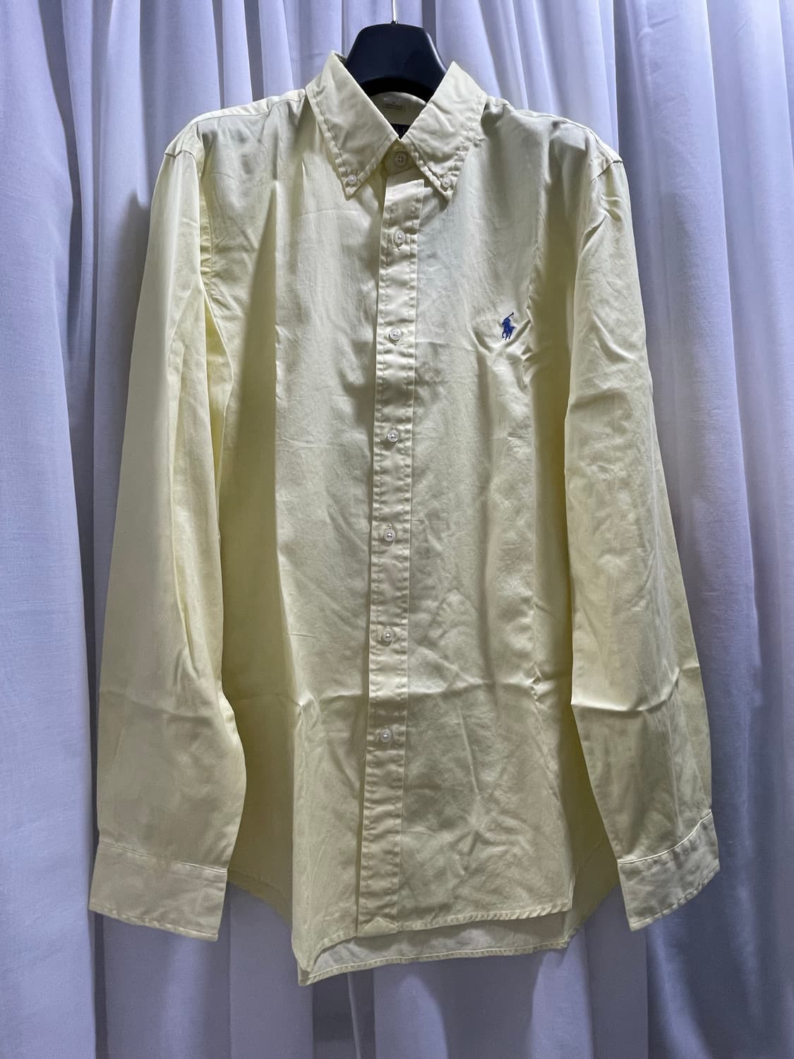 폴로 랄프로렌/ 클래식 핏 버튼다운 셔츠 옐로우/ M 상품이미지1