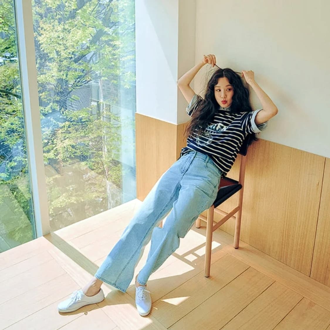 SJSJ 스트레이트 크롭 데님 팬츠 상품이미지2