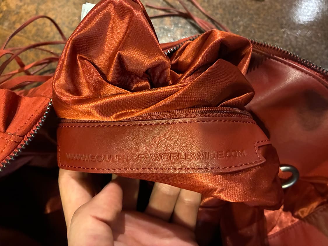 스컬프터 스웨이드 스트링 호보백  상품이미지7