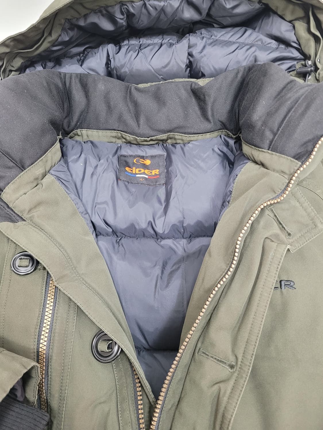 EIDER 아이더 헤비 다운 패딩 자켓 / 남 L 카키다잉
 상품이미지7