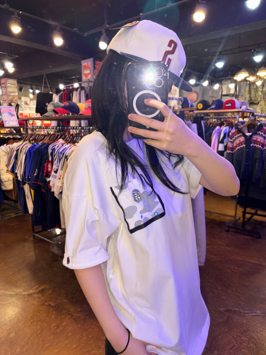 베이프 카모 포켓 반팔 티셔츠 상품이미지2