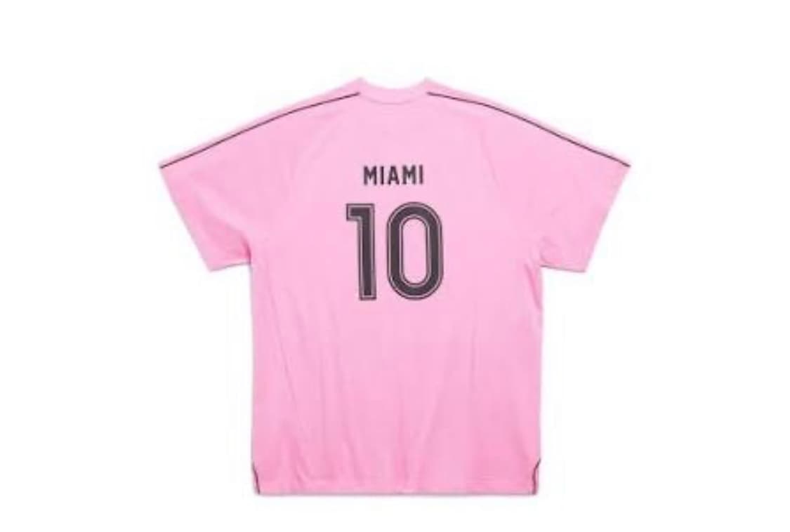 발렌시아가 싸커 티셔츠 핑크 마이애미 4사이즈 상품이미지4